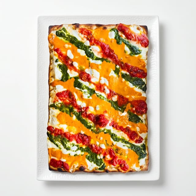 Pesto Grandma Pizza.