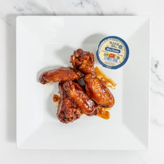 BBQ Chicken Wings and Fries