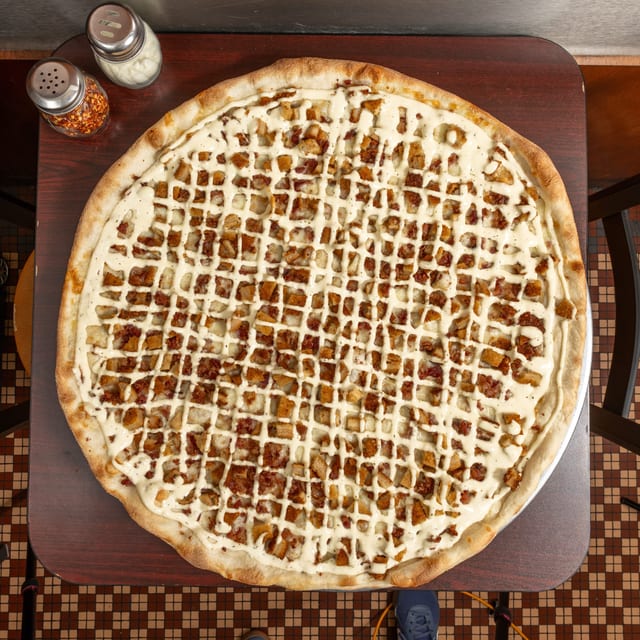 Personal Chicken Bacon Ranch Pizza.