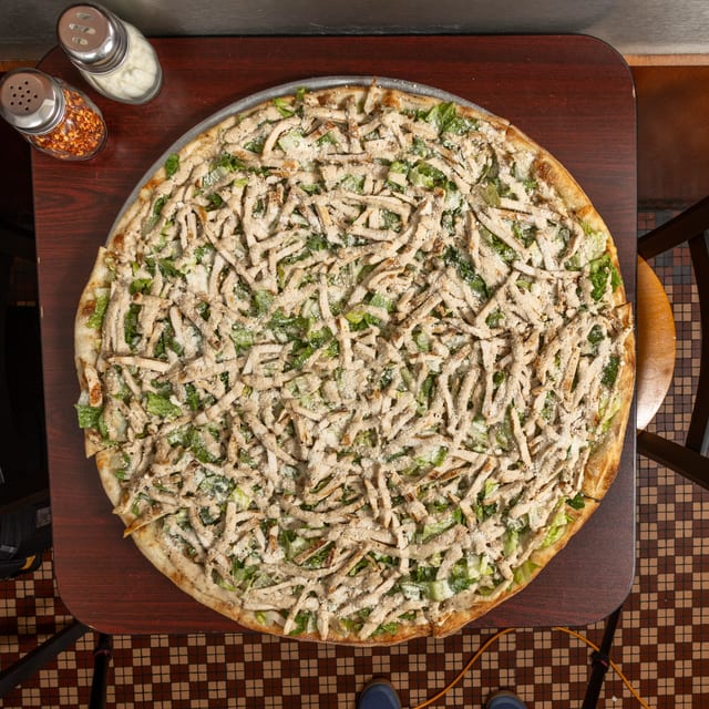 Chicken Caesar Pizza.